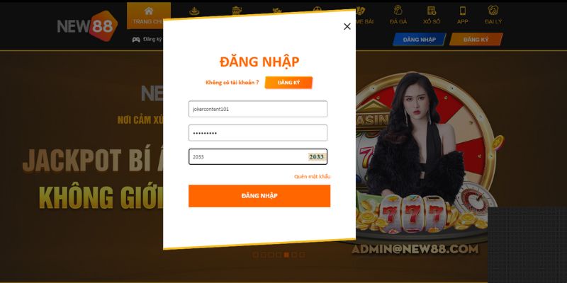 Bước 1: Truy cập vào nhà cái mới KU BET, và đăng nhập vào tài khoản của bạn.